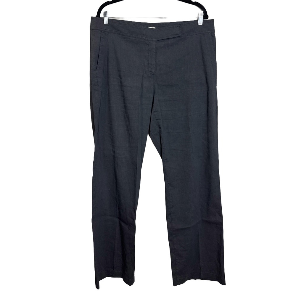 Eileen Fisher Wide Leg Organic Linen Pants | Size 14